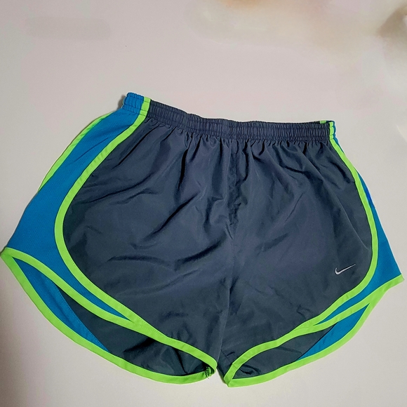 NWOT Nike Tempo Women's Running Shorts In Dark Gray and Blue - Picture 1 of 5